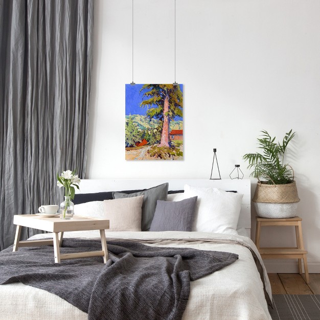 Americanflat Botanical Wall Art Room Decor Landscape With Big Pine Tree By Suren Nersisyan