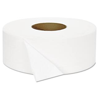 GEN 3.3 in. W x 1000 ft. L 2-Ply White JRT Jumbo Septic Safe Toilet Paper (12Carton) GENJRT1000