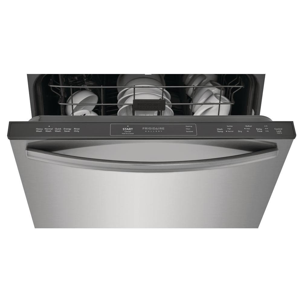 FRIGIDAIRE GALLERY 24 in. in Stainless Steel Built-In Tall Tub Dishwasher GDPH4515AF