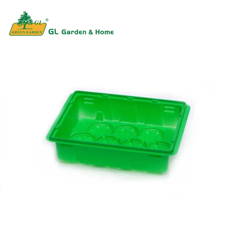 Non toxic Polystyrene Cabbages Seed Tray Good Quality Thicken Green Color Seedlingplant Tray for Growing Seedlings