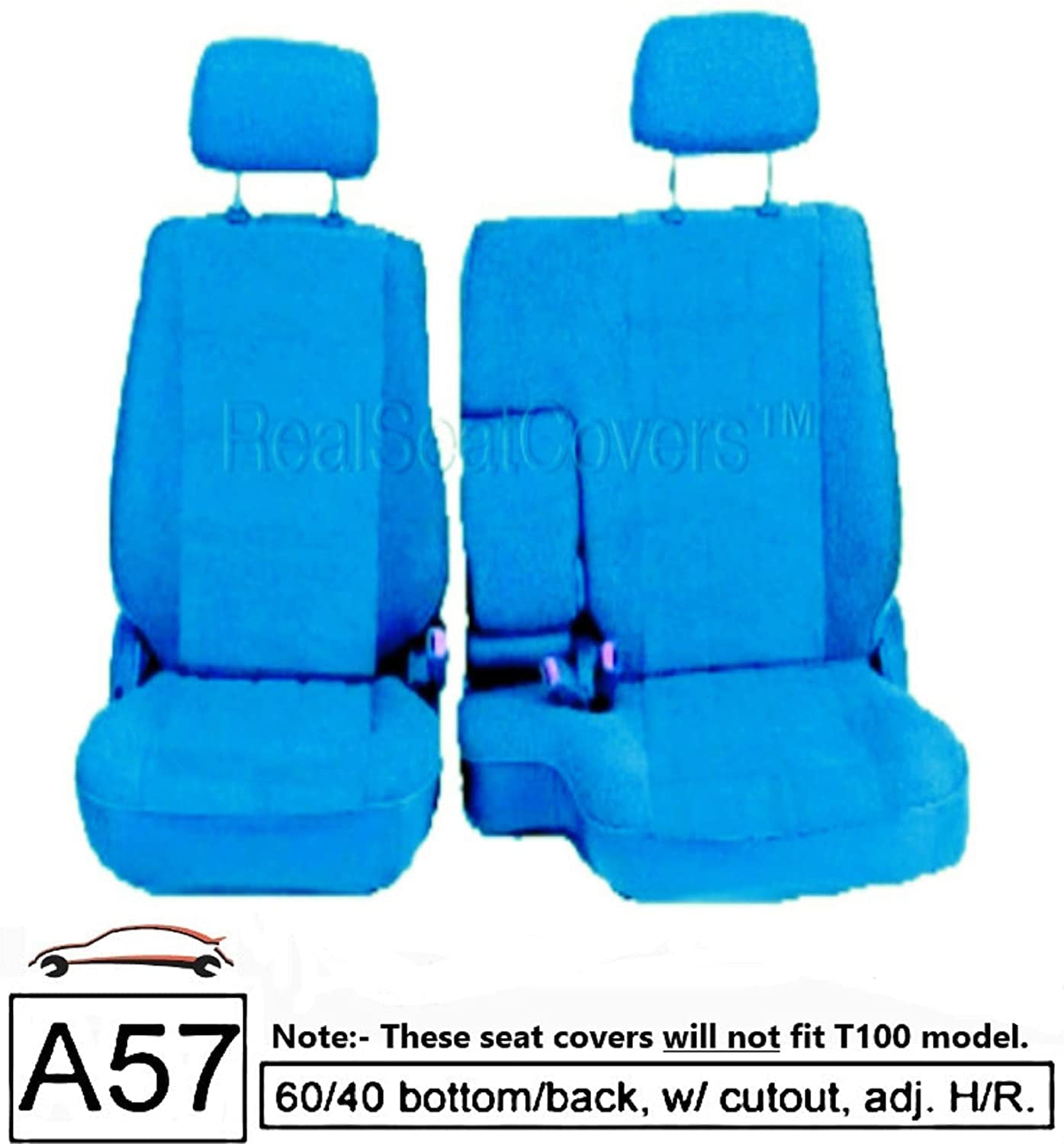 Seatcovers made for 1985-1995 Toyota Pickup Front Row 60/40 Split Bench Custom Seat Cover