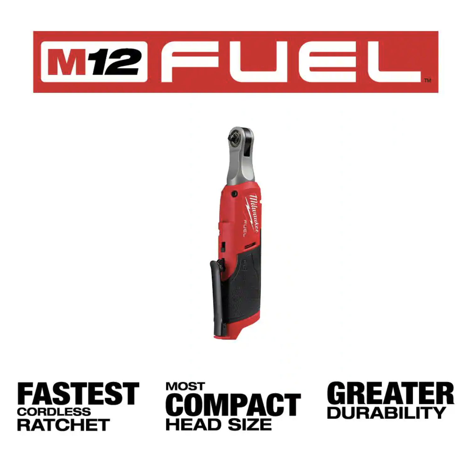 Milwaukee M12 FUEL 12-Volt Lithium-Ion Brushless Cordless High Speed 1/4 in. Ratchet (Tool-Only)