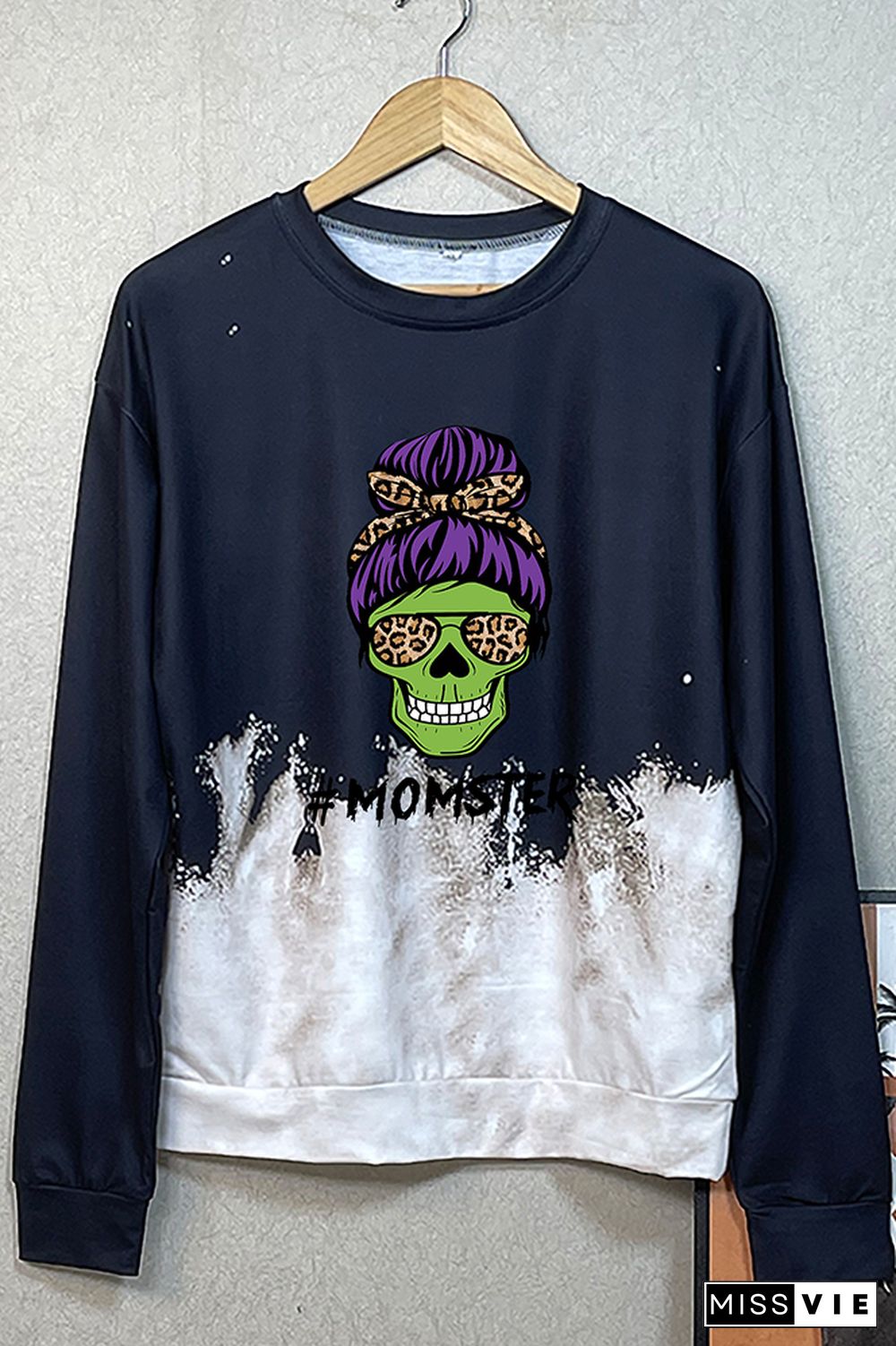 Halloween Momster skull Sweatshirt Women Wholesale