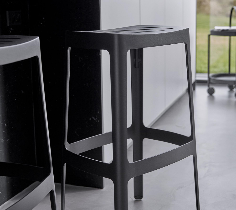 Cane line Cut bar stool  stackable  11402AS   Industrial   Outdoor Bar Stools And Counter Stools   by Morning Design Group  Inc  Houzz