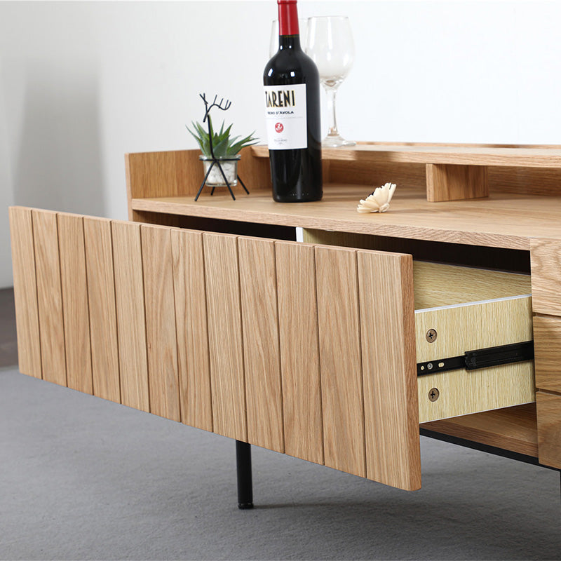 ZANE Entertainment TV Unit 160cm - Natural Oak