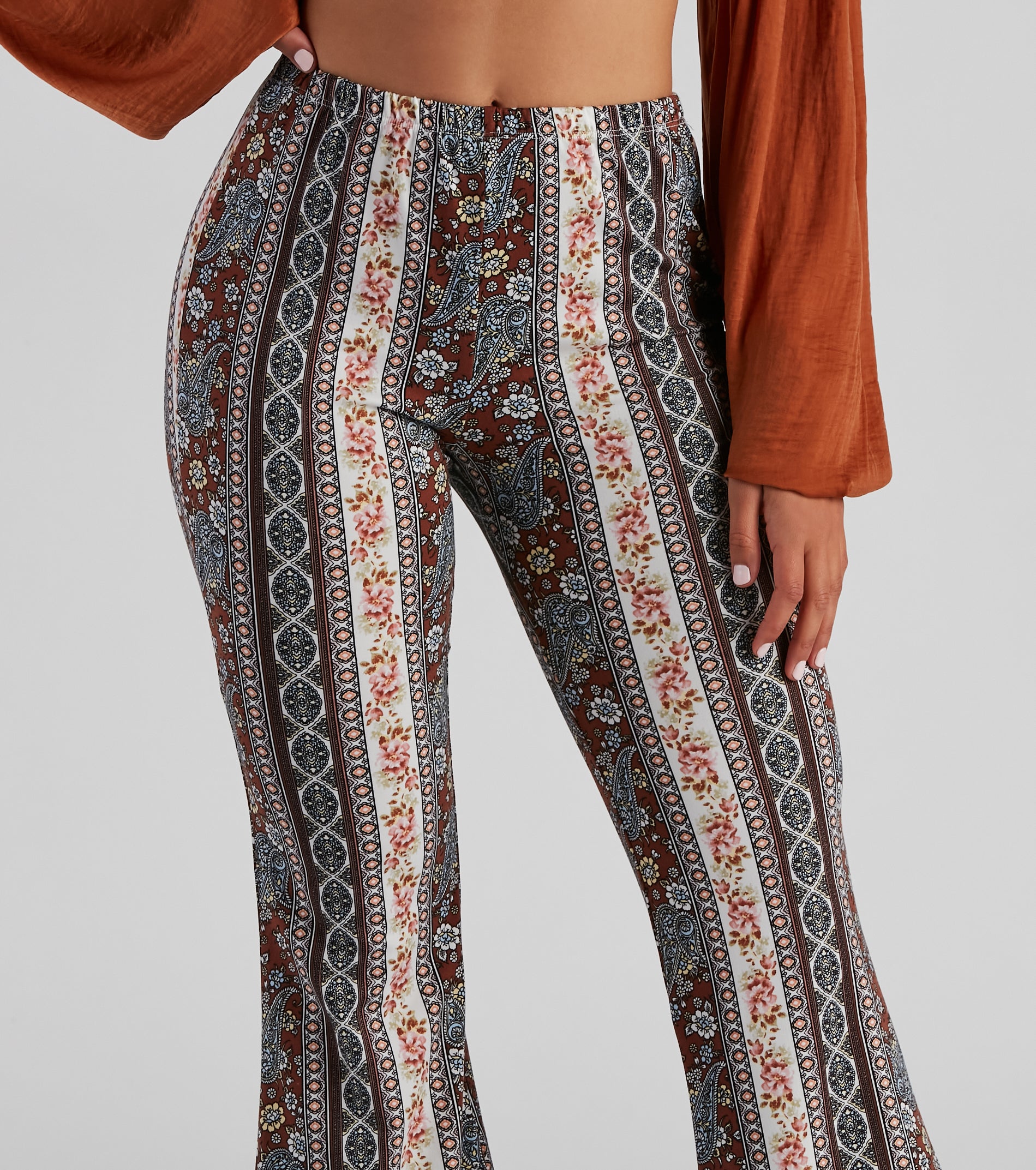 Bohemian Romance Floral Flared Pants