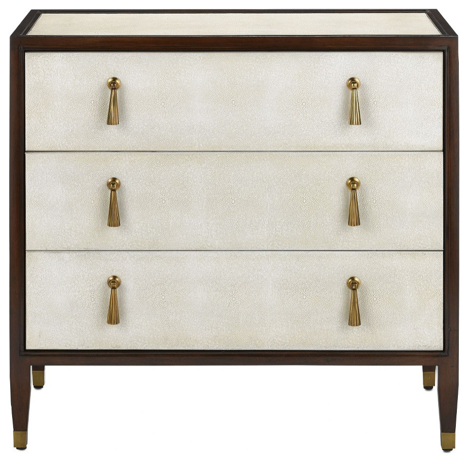 Currey and Company 3000 0141 Evie Shagreen   32 quotChest   Transitional   Accent Chests And Cabinets   by 1STOPlighting  Houzz