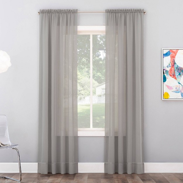 Calypso Voile Rod Pocket Sheer Curtain Panel No 918