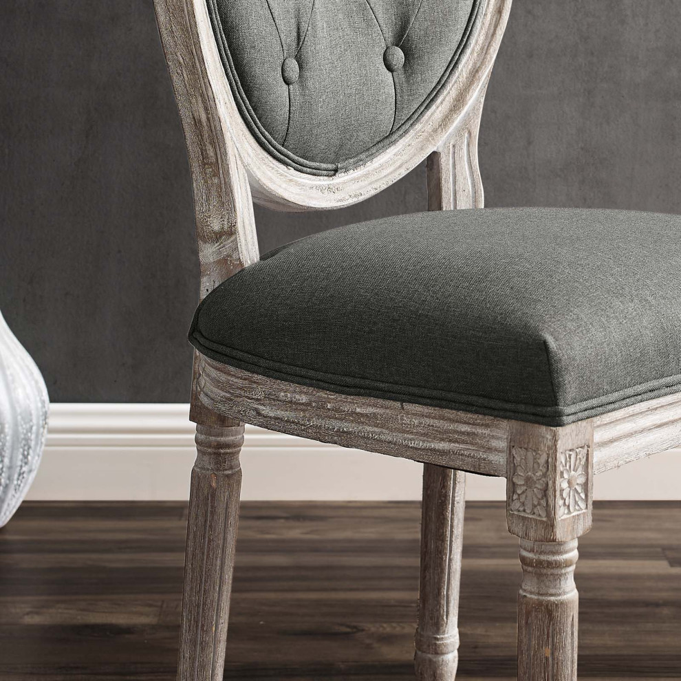 Arise Vintage French Upholstered Fabric Dining Side Chair   French Country   Dining Chairs   by Modway  Houzz