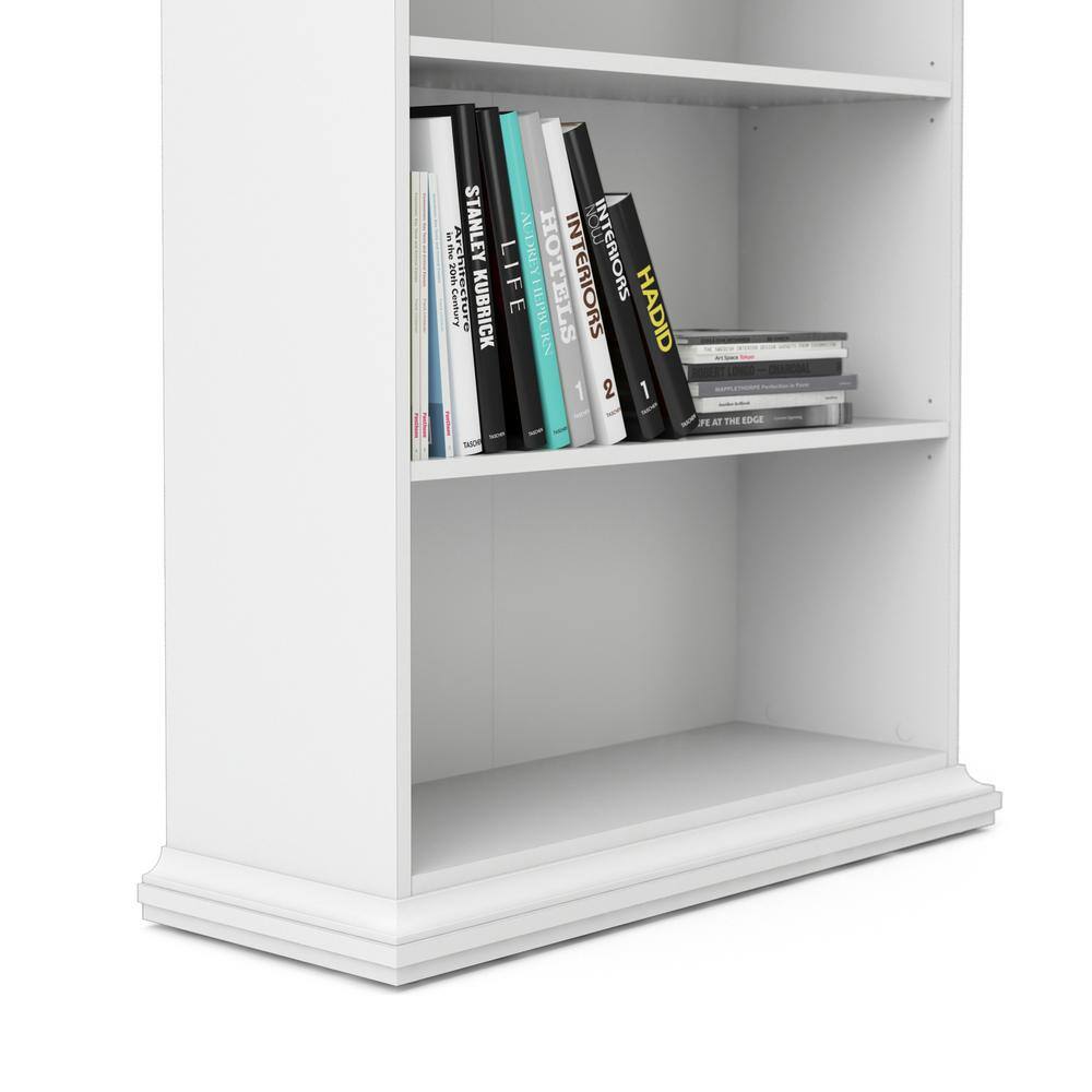 Tvilum Sonoma White 5-Shelf Bookcase 7986449