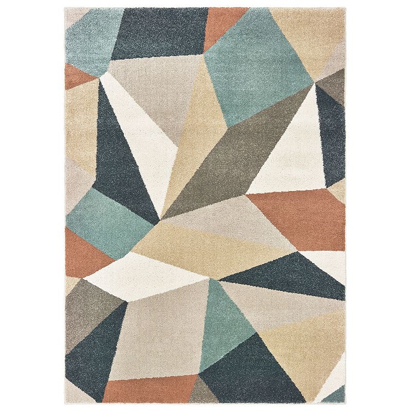 StyleHaven Coronado Faceted Geometric Rug