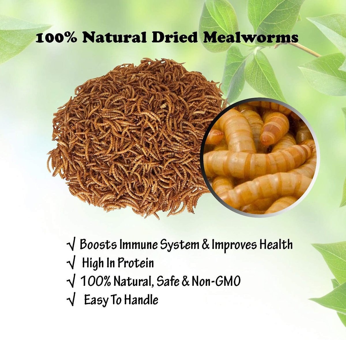 Amzey Appetizing Mealworms Poultry Treats