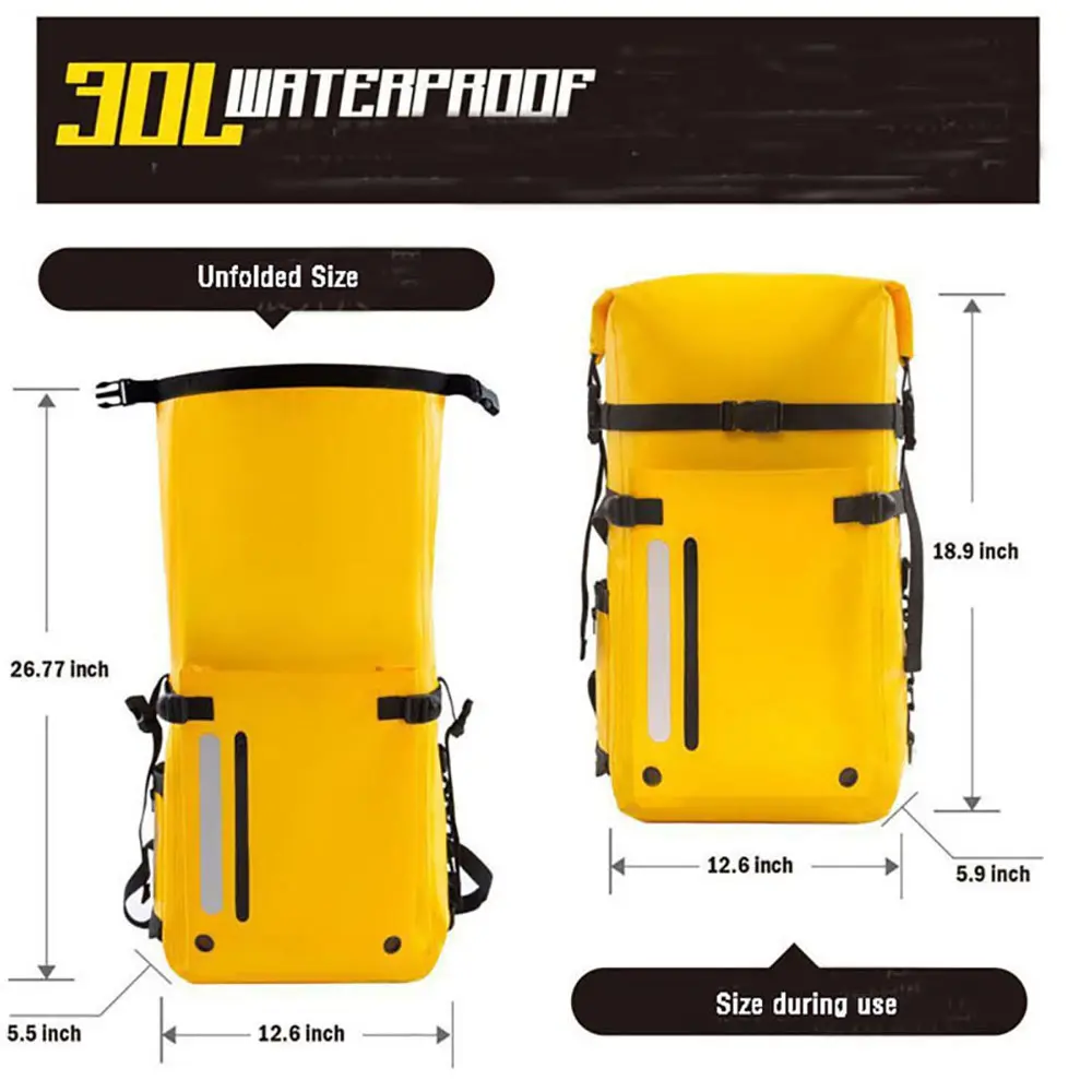 Custom lightweight Outdoor Traveling Dry and wet separation waterproof dry bag backpack