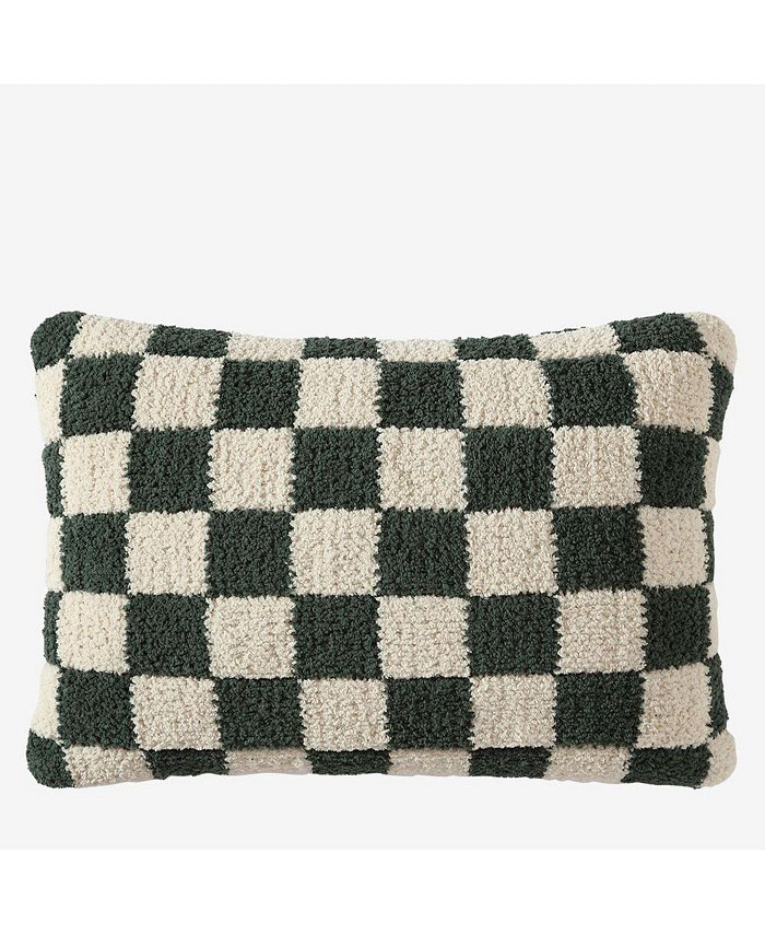 SUNDAY CITIZEN Checkerboard Decorative Pillow， 12 x 18