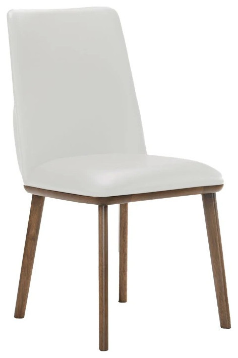 Nunzio Dining Chair  White   Midcentury   Dining Chairs   by Rustic Home Furniture Deco  Houzz