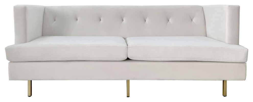 Safavieh Couture Konrad Velvet Sofa   Contemporary   Sofas   by Safavieh  Houzz