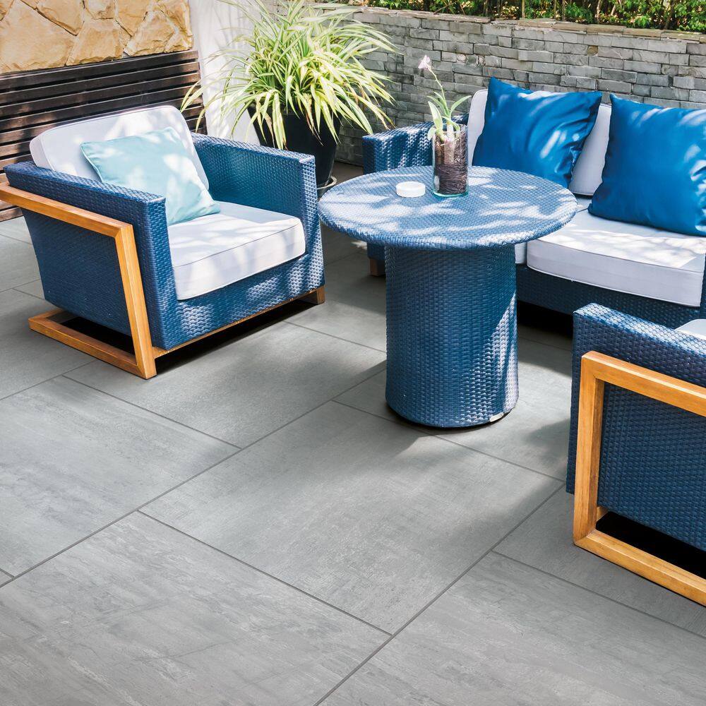 Corso Italia Pietra Chrome 24 in. x 48 in. x 0.75 in. Porcelain Paver 610010004652