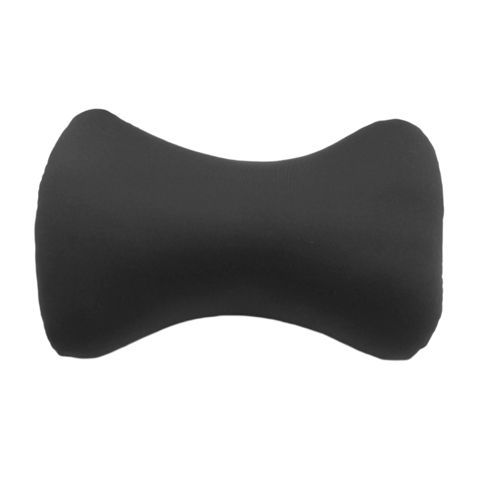 Microbead Back Cushion Neck Support Roll Pillow , 38x20cm Black