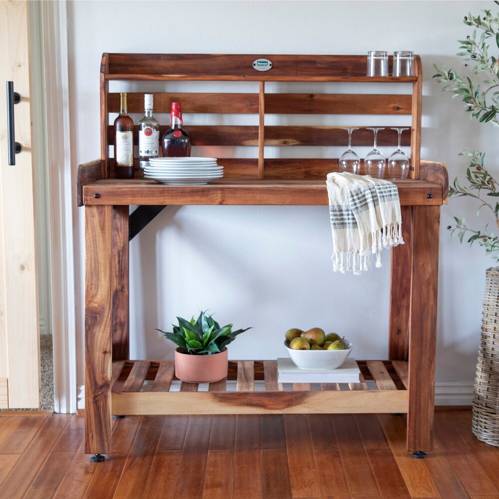 Backyard Discovery Acacia Potting Table