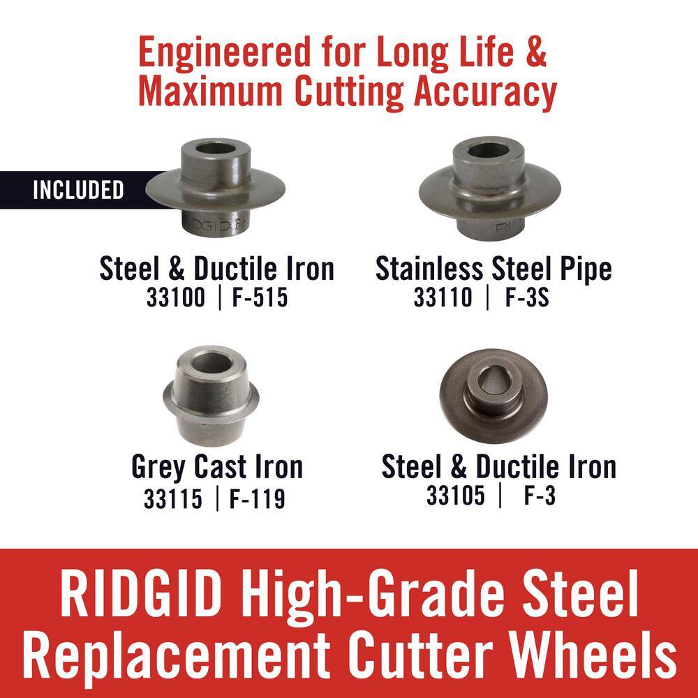 RIDGID 18 in. to 2 in. Model 2-A Adjustable Heavy-Duty Pipe Cutter 32820