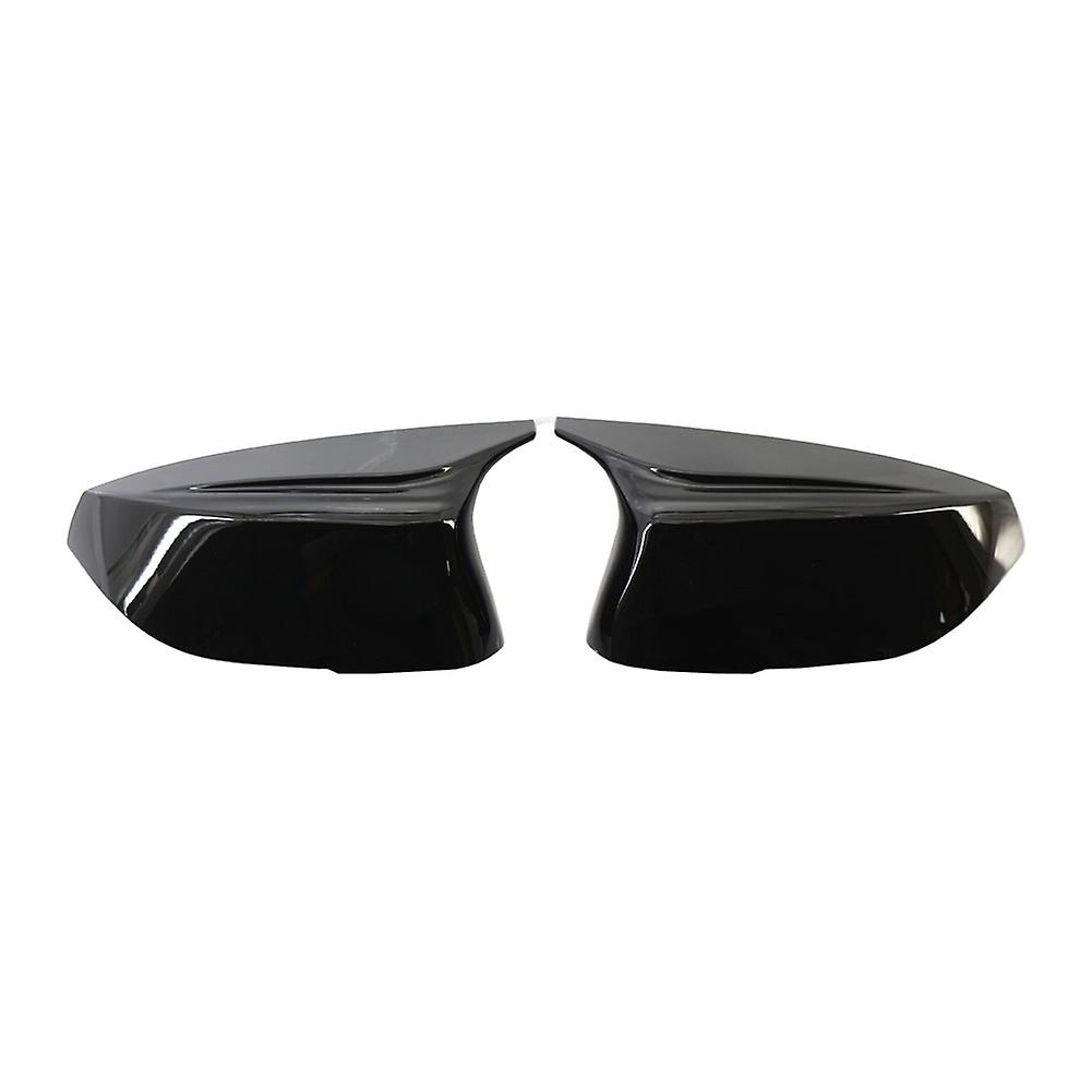 2 Pcs Car Rearview Mirror Cover For Infiniti Q50 Q50s 2014-up Infiniti Q70 2014-up Black