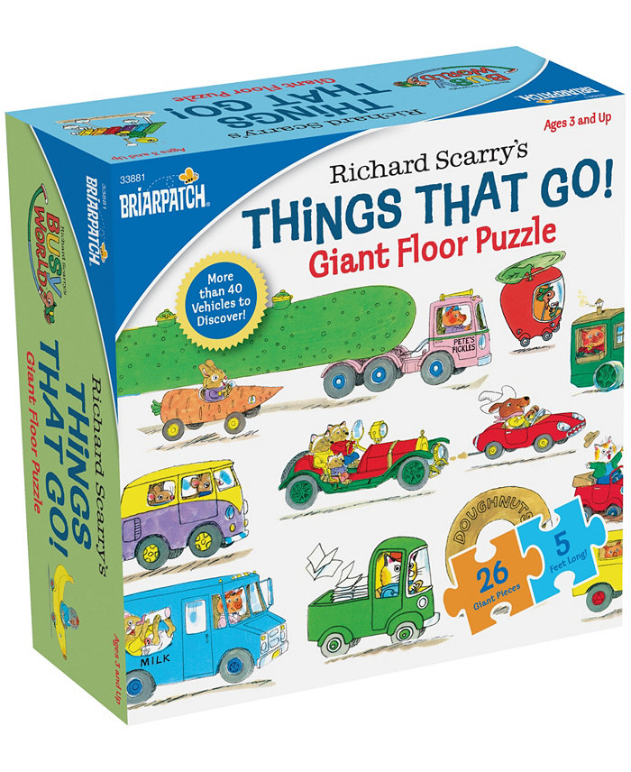 University Games Briarpatch Richard Scarrys Things That Go Giant Floor Puzzle  26 Pieces