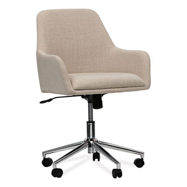 Workspace by Alera Mid-Century Task Chair， Supports Up to 275 lb， 18.9