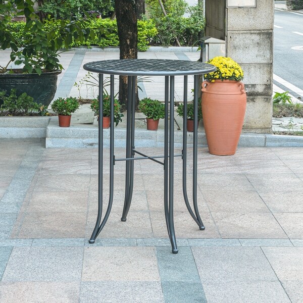 Mandalay 30inch Iron BarHeight Bistro Table