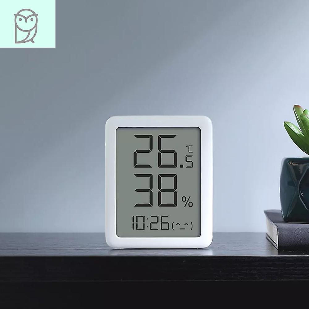 Miaomiaoce Thermometer Hygrometer 3.5inch Lcd Screen Digital Display Time Display 24h Temperature Humidity Indoor Sensor Celsius Fahrenheit Free Switc