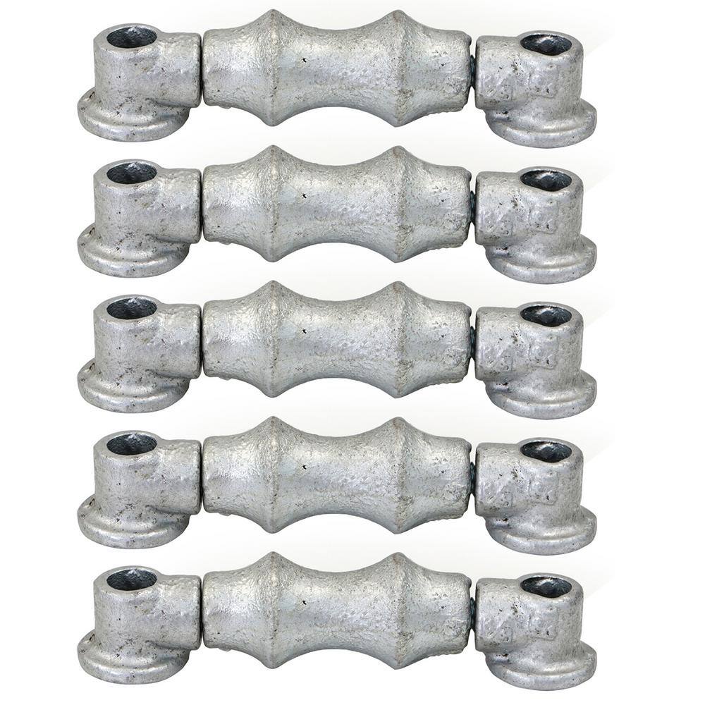 The Plumber's Choice 3 in. Galvanized Steel Hot Dipped Double Rod Pipe Roller with Sockets (5-Pack) IE03-ISTB-5