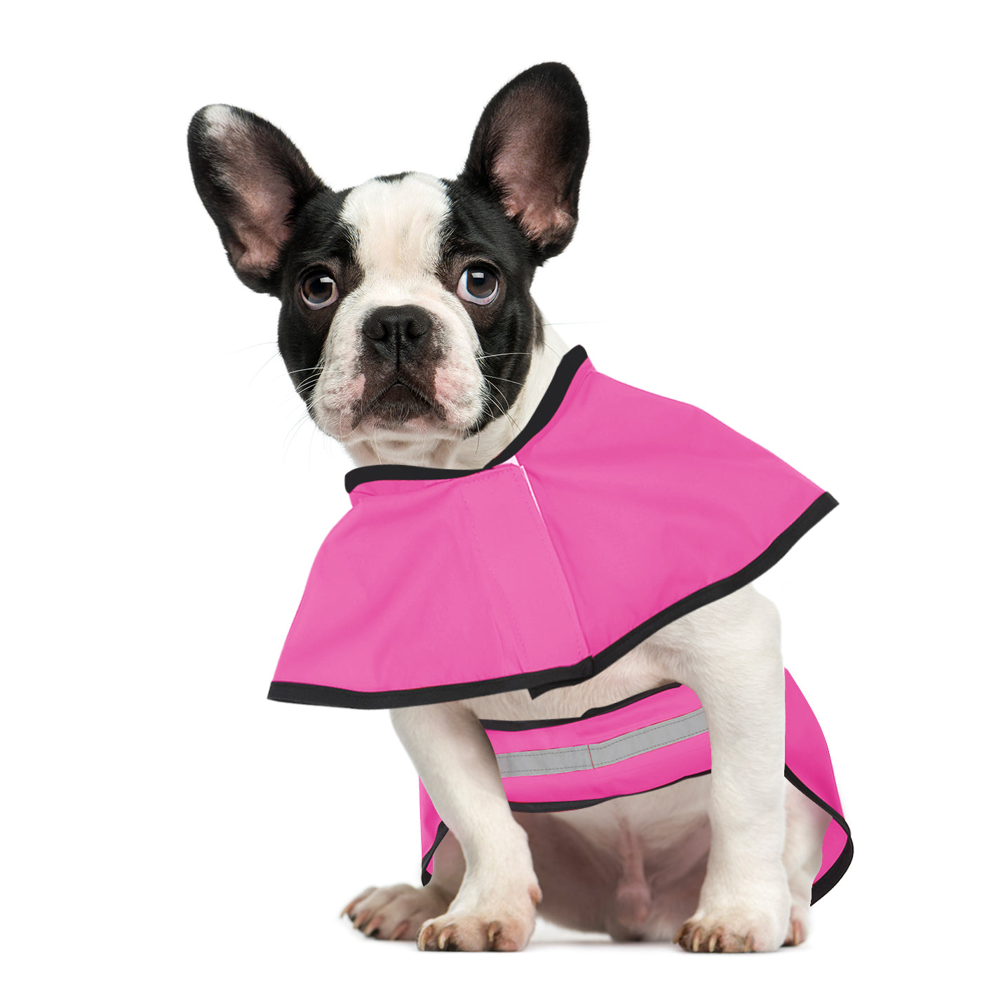 HDE Dog Raincoat Hooded Slicker Poncho for Small to X-Large Dogs and Puppies (Pink， Small)