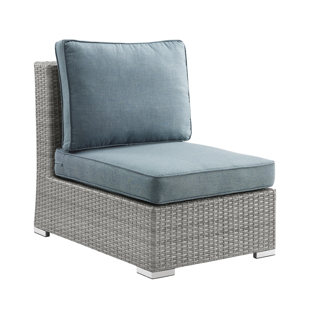 Corvus Martinka 11 piece Grey Wicker Patio Furniture Chat Set