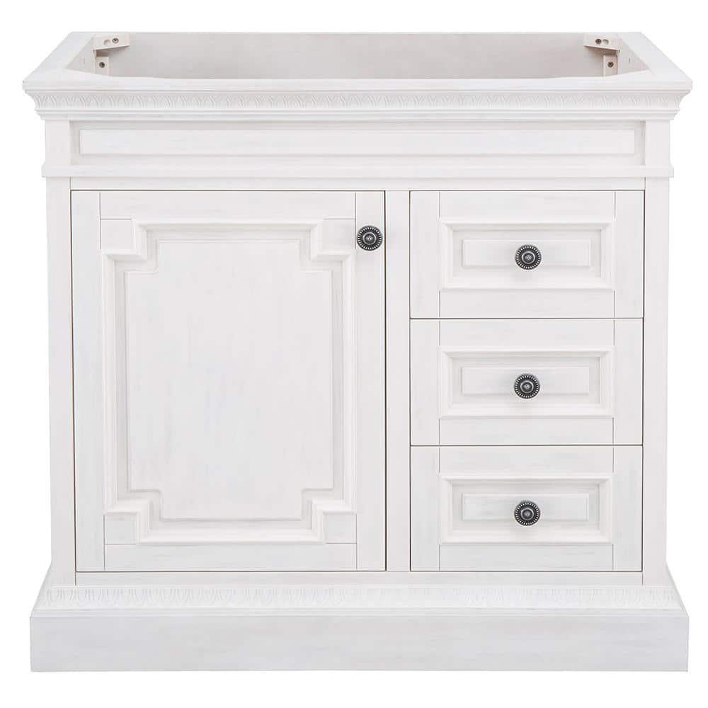 Home Decorators Collection Cailla 36 in W x 2150 in D Bath Vanity Cabinet Only in White Wash