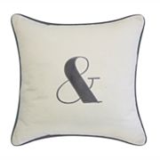 Edie@Home Celebrations and Embroidered Applique Throw Pillow