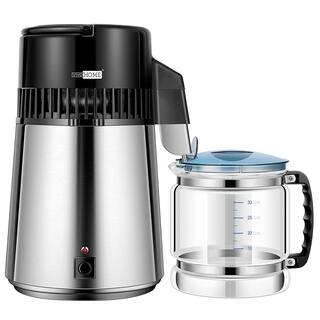 VIVOHOME 16-Cup Brushed 304 Stainless Steel Water Distiller Machine with a Switch Purifier Filter X002E9UJRF