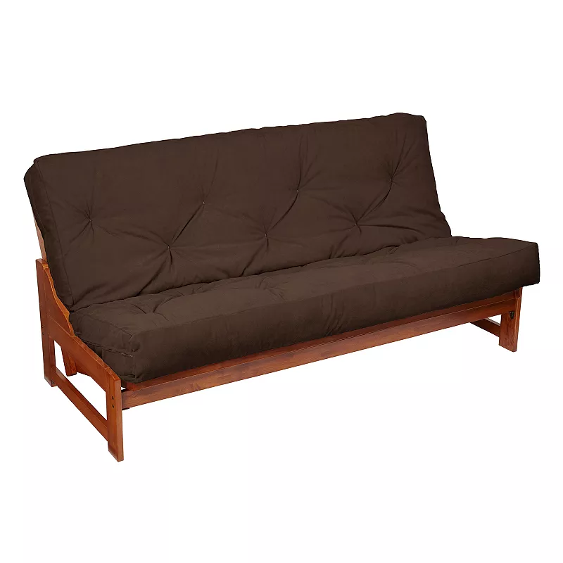 6-in. Faux Suede Futon Mattress