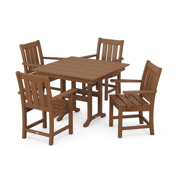 POLYWOOD Oxford 5Piece Farmhouse Dining Set