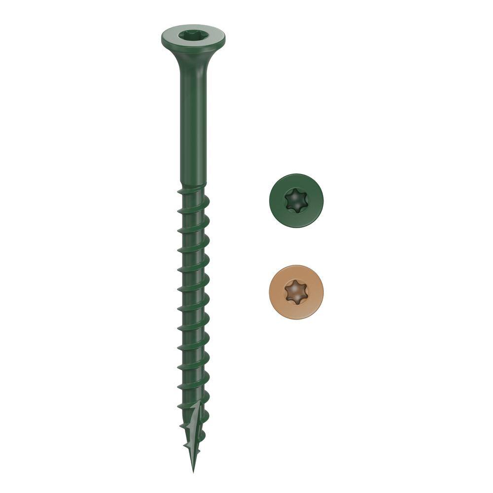 CAMO 4 in. #10 ProTech Green Premium Star Drive Bugle-Head Deck Screws (1350-Count) 0341209