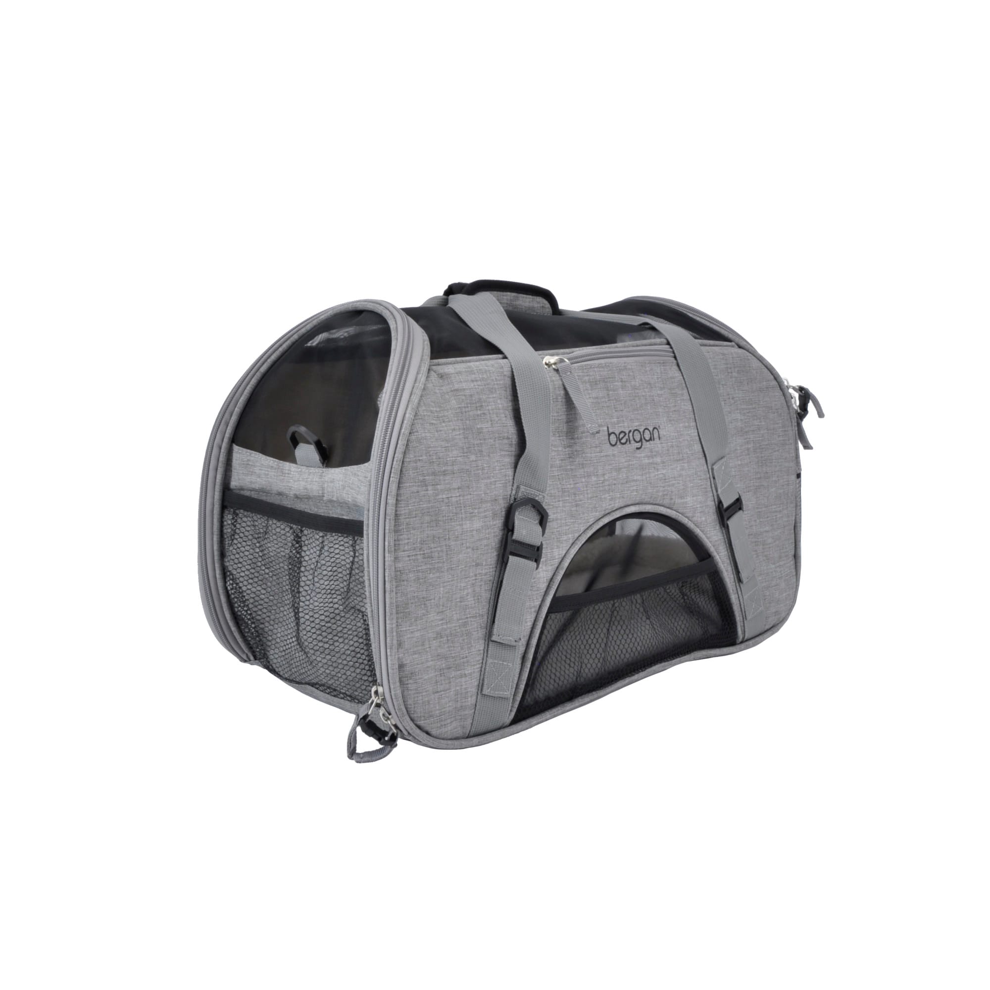 Bergan Heather Grey Comfort Carrier for Dogs， 16