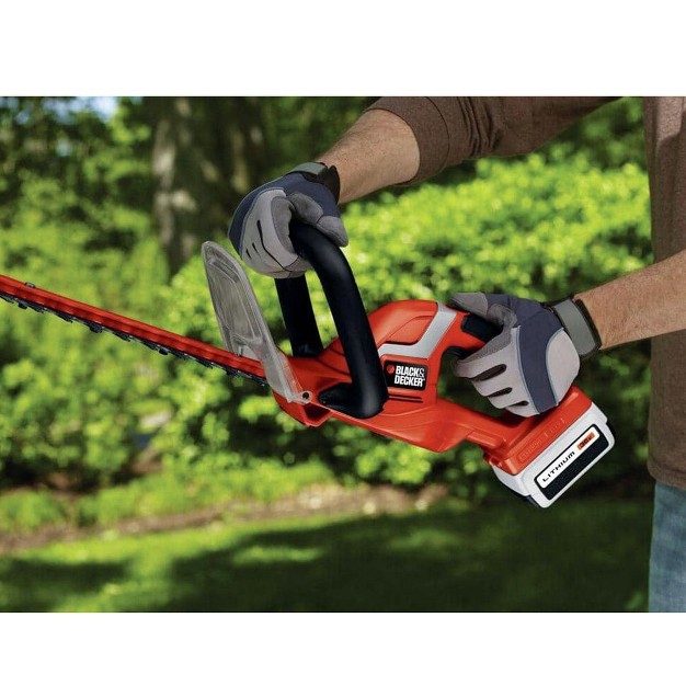 Black amp Decker Lht2436 40v Max Lithium ion Dual Action 24 In Cordless Hedge Trimmer Kit