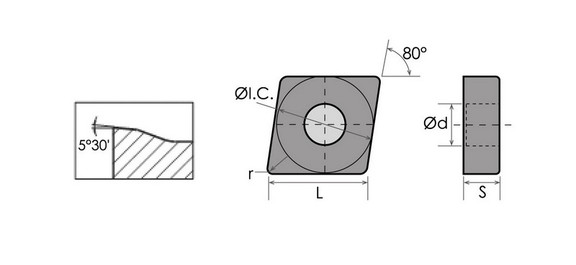 ABS Import Tools CNMG 431 DM TiCNAL COATED CARBIDE...