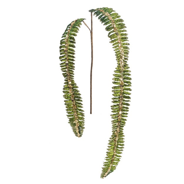 Vickerman Green Fern Glitter Aritificial Christmas Spray