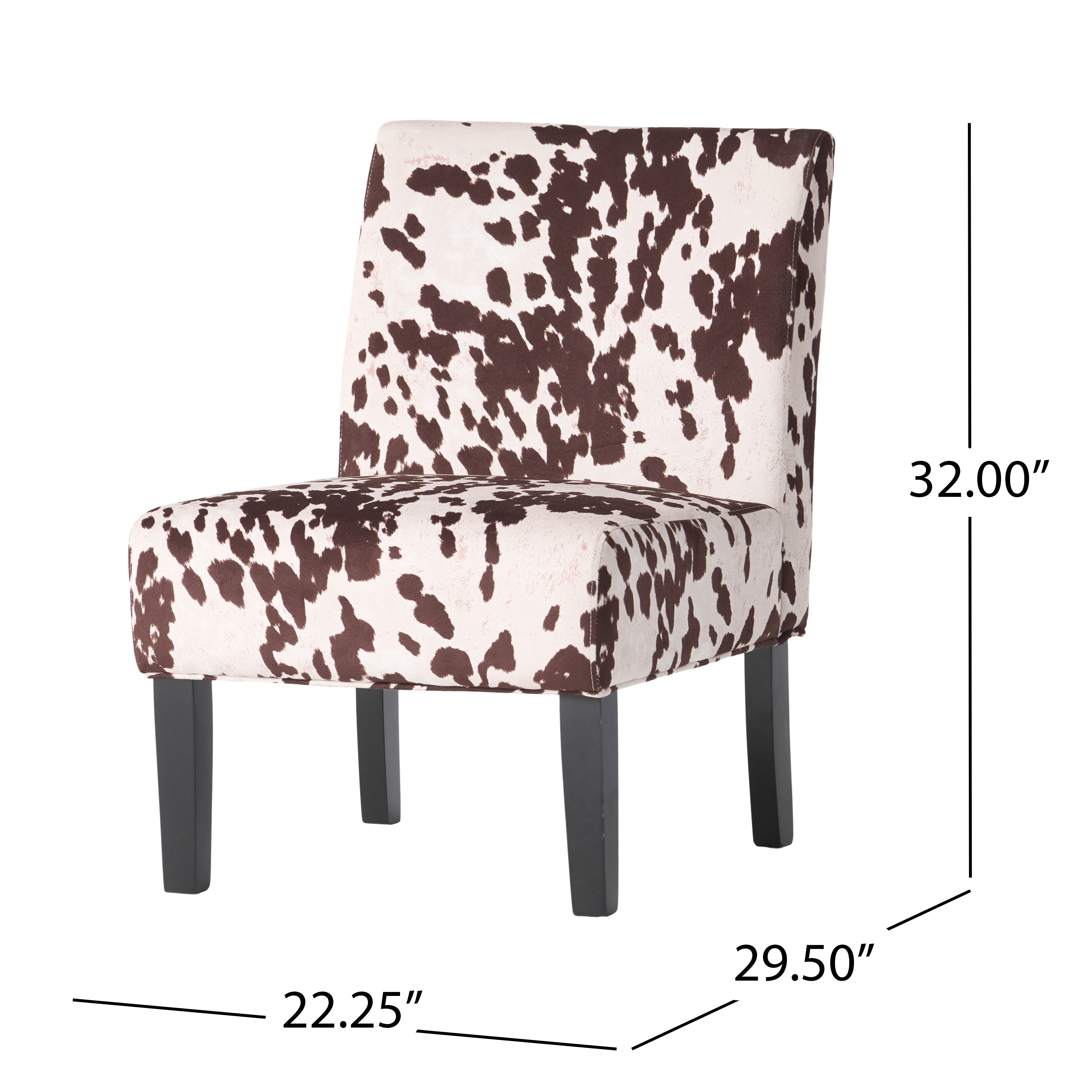 Kalee Contemporary Fabric Slipper Accent Chair