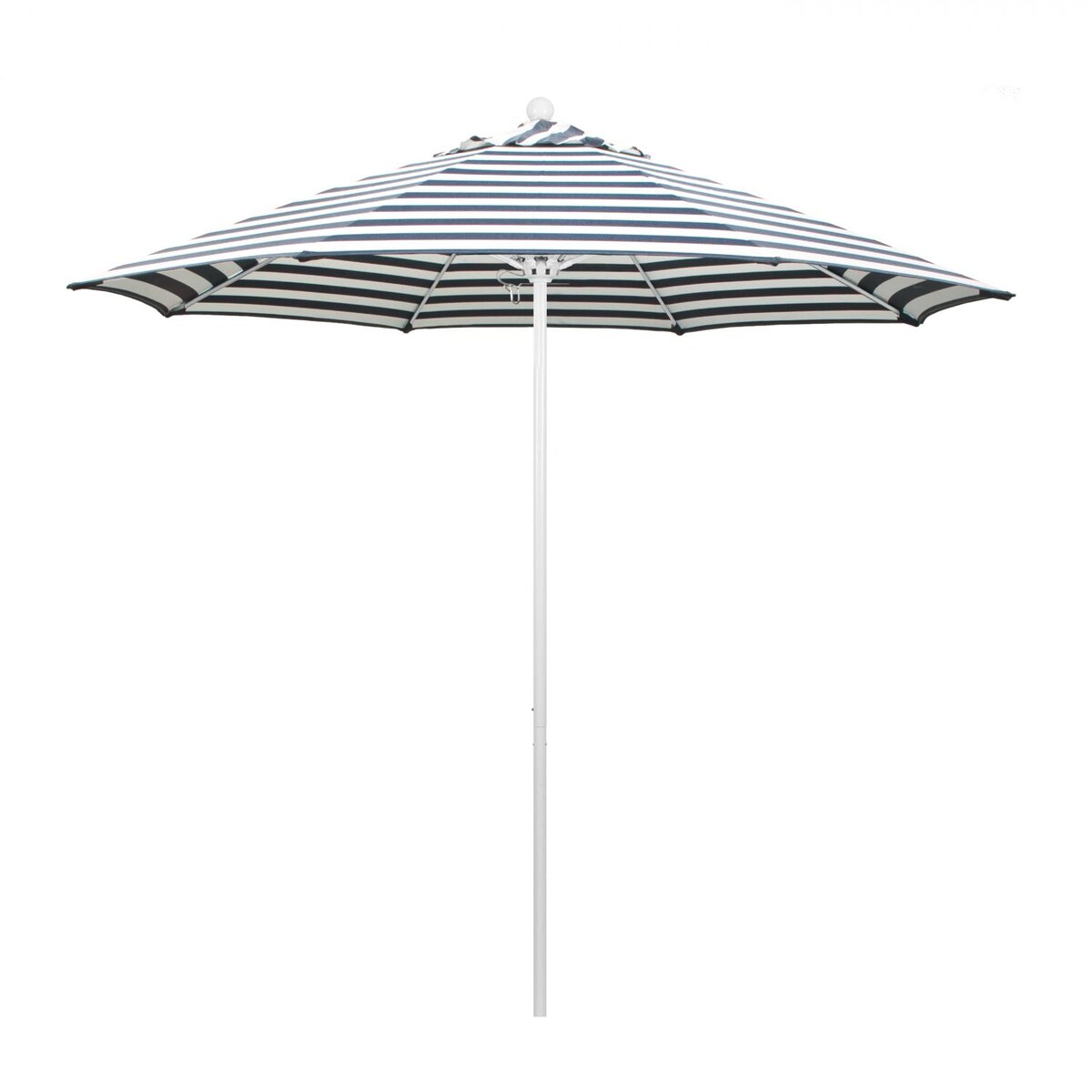 California Umbrella Venture Series 9 Ft Octagonal Aluminum Patio Umbrella W/ Push Lift and Fiberglass Ribs