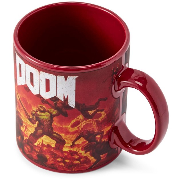 Just Funky Doom Doomslayer 16oz Ceramic Coffee Mug