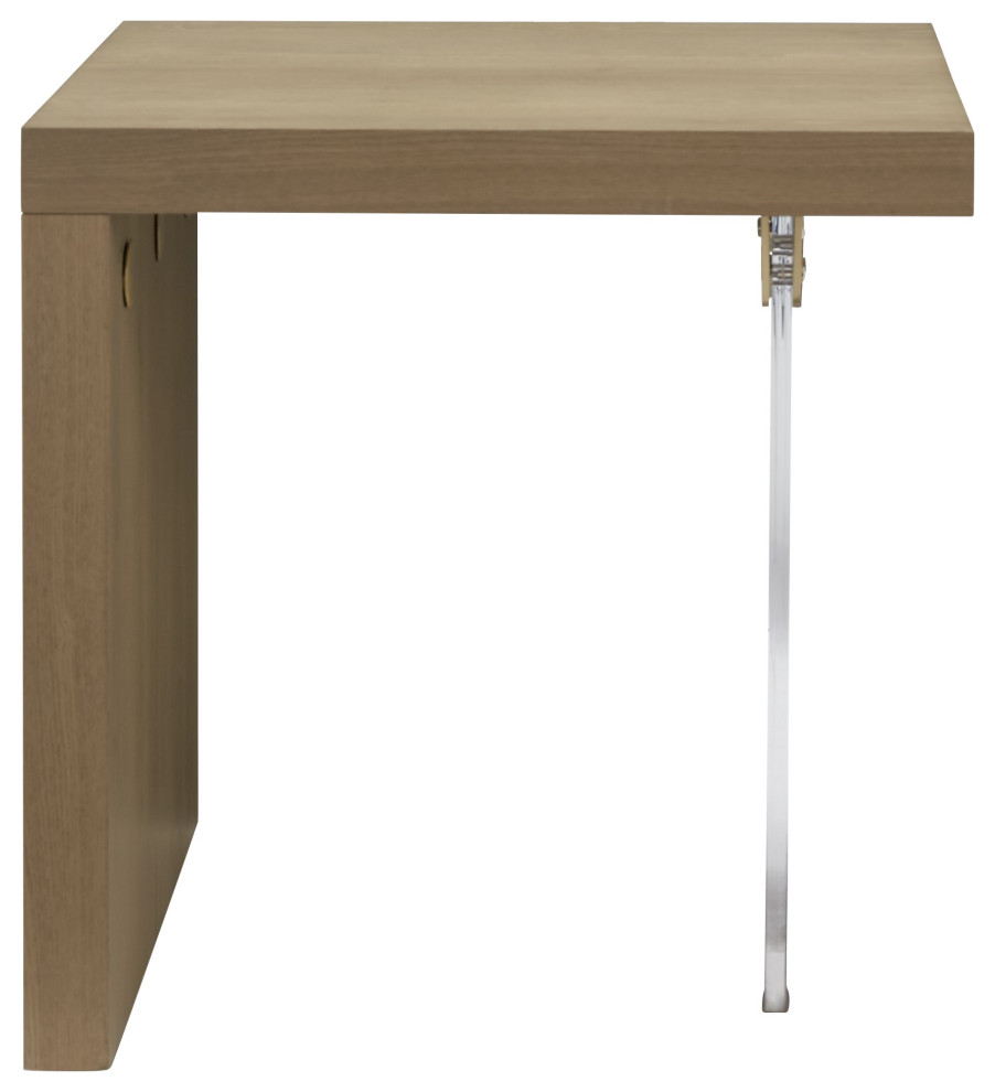 West Coast End Table in Sandstone/Acrylic   Contemporary   Side Tables And End Tables   by Progressive Furniture  Houzz