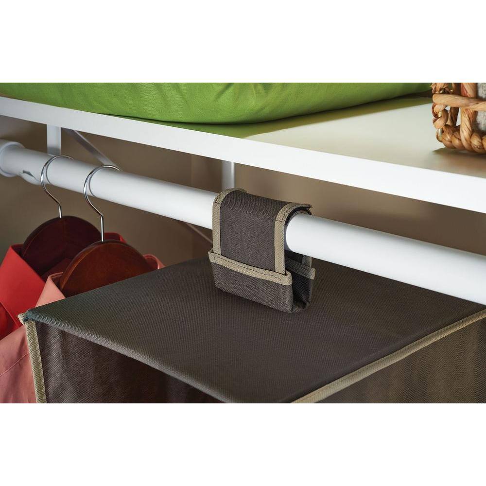 ClosetMaid 54 in. H 8-Pair Nonwoven Fabric Brown Hanging Shoe Organizer 3145400