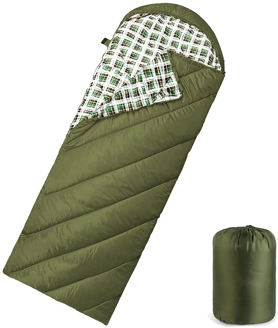 Cotton filling Flannel warm soft material sleeping bag  keep warm in winter season 0 degree