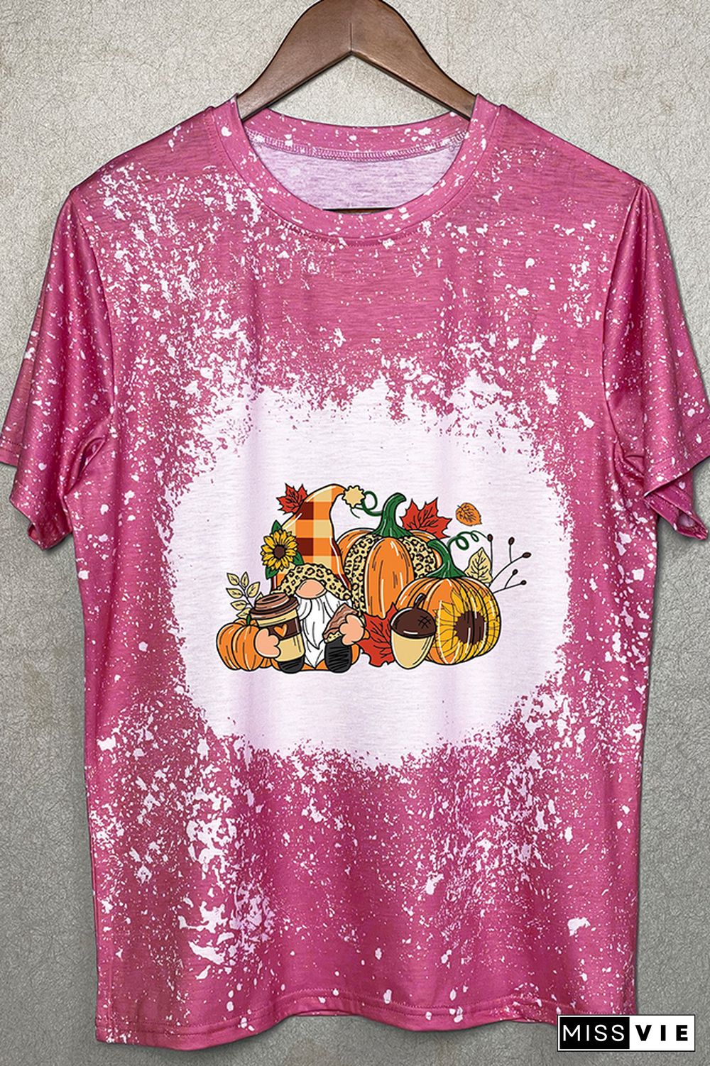 Thanksgiving Gnome Graphic Tee Wholesale