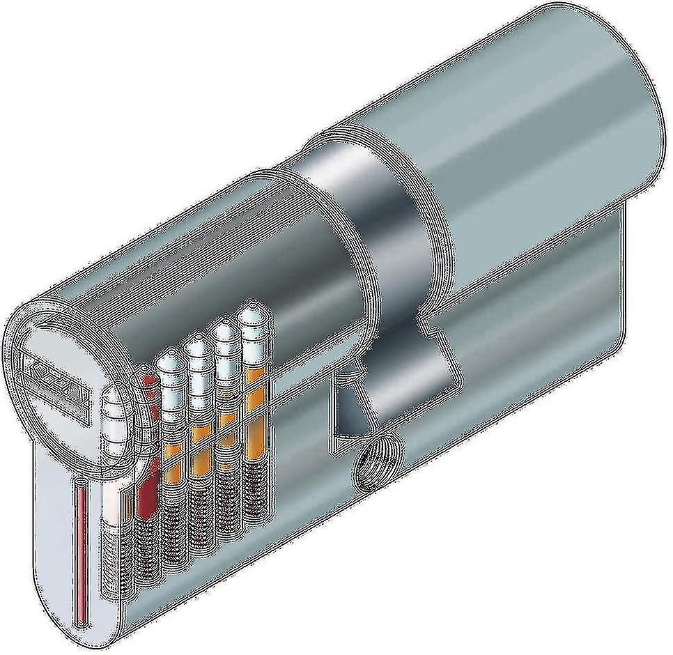 Lock Cylinder With 7 Security Keys， Profile Door Cylinder 40/40 (80 Mm)